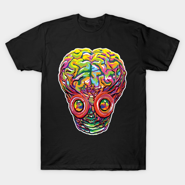The Metaluna Mutant (Colorful Design) T-Shirt by pentoolarts